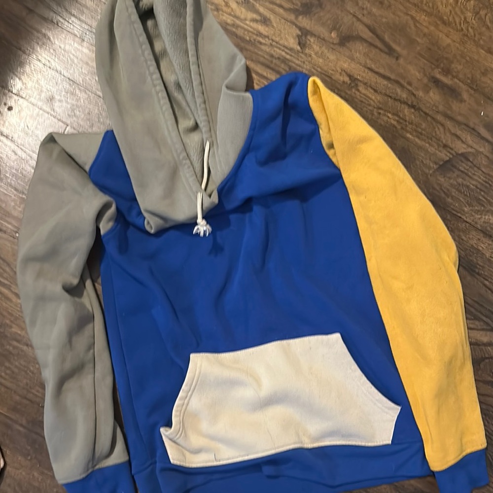 Blue and Gray Colorblock Sweater